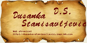 Dušanka Stanisavljević vizit kartica